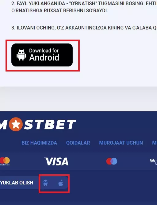 Mostbet rasmiy veb-sayti 2023